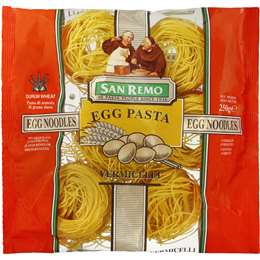 San Remo Vermicelli Egg Noodle Pasta 250g