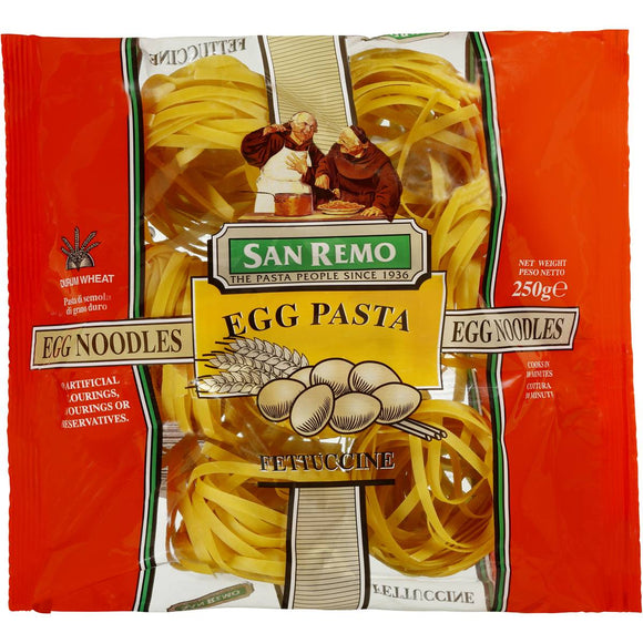 San Remo Fettuccine Egg Noodle Pasta 250g