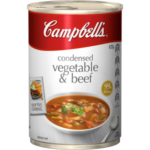 Campbells Canned Soup Vegetable & Beef 420g