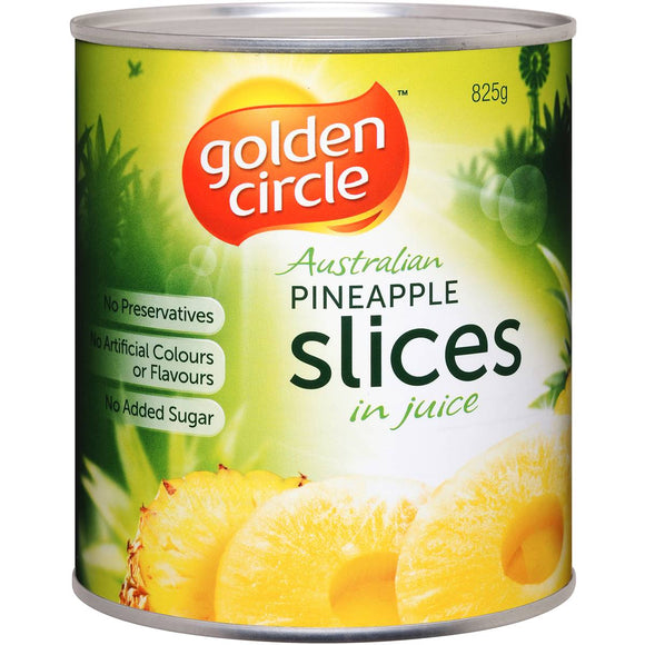 Golden Circle Sliced Pineapple In Juice 825g