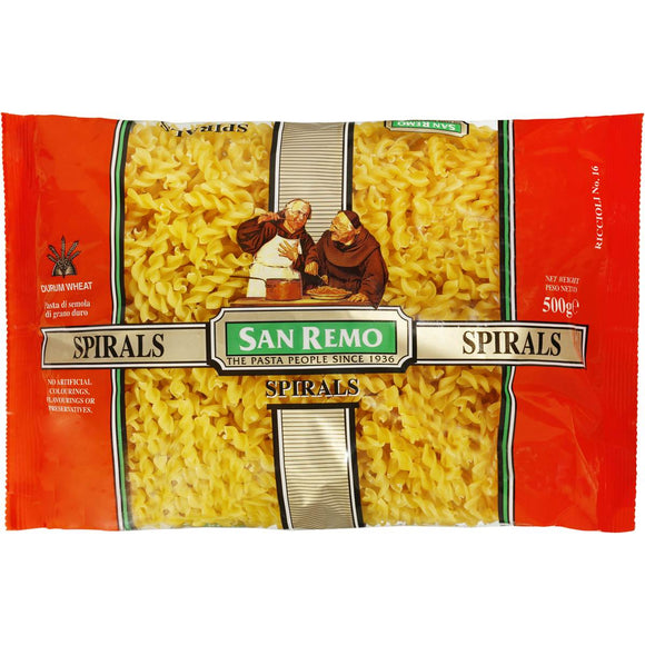 San Remo Spirals Pasta No 16 500g