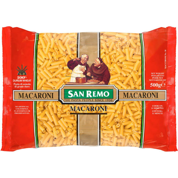 San Remo Macaroni Pasta No 38 500g