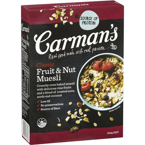 Carman's Classic Fruit & Nut Muesli 500g