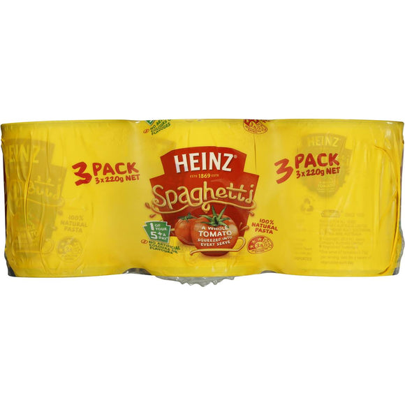 Heinz Spaghetti Tomato Sauce & Cheese 3x220g