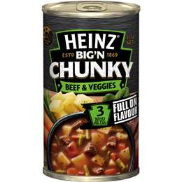 Heinz Big N Chunky Canned Soup Beef & Vegetable 535g