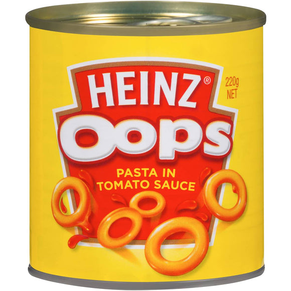 Heinz Spaghetti Oops In Tomato & Cheese Sauce 220g
