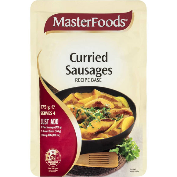 Masterfoods Recipe Base Curried Sausages 175g