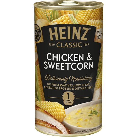 Heinz Classic Canned Soup Chicken & Sweetcorn 535g