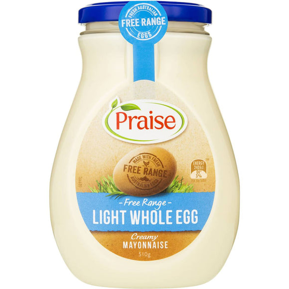 Praise Whole Egg Mayonnaise Light 510g