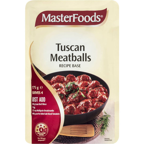 Masterfoods Recipe Base Tuscan Meatballs 175g