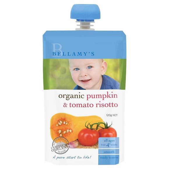Bellamy's Organic Pumpkin Tomato Risotto 120g