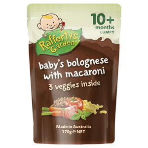 Raffertys Garden 10+ Months Bolognese with Macaroni 170g