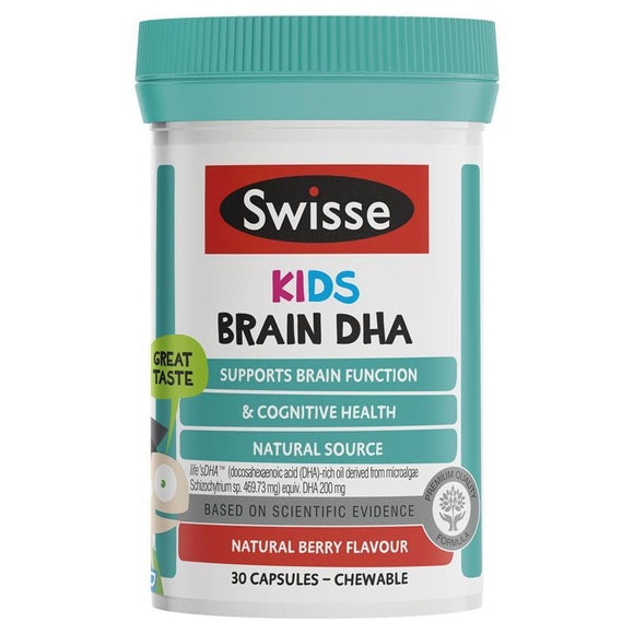 Swisse Kids Brain DHA 30 Capsules