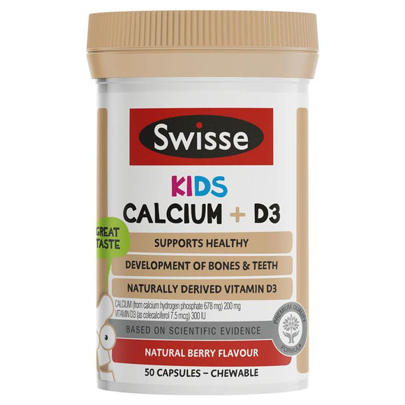 Swisse Kids Calcium + D3 50 Burstlets