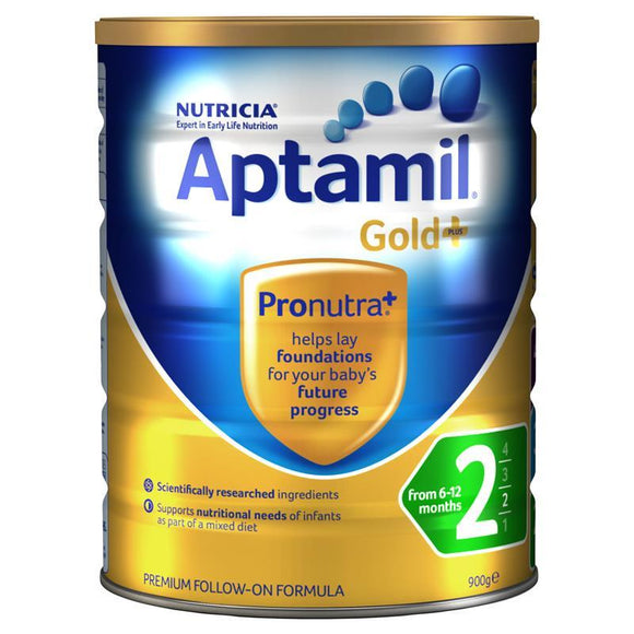 Aptamil Gold+ 2 Follow-On Formula 6-12 Months 900g