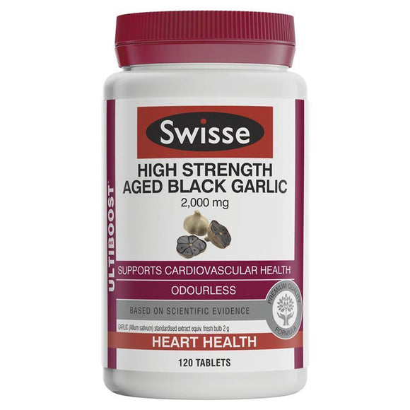 Swisse High Strength Aged Black Garlic 120 Tablets