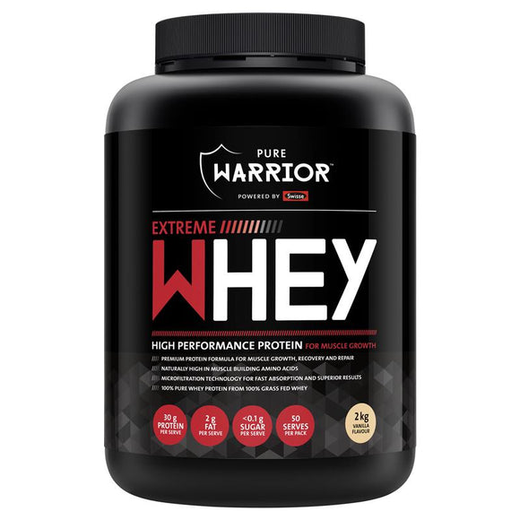 Pure Warrior Powered by Swisse™ Extreme Whey Vanilla 2kg