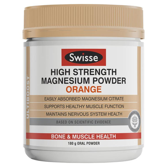 Swisse Ultiboost High Strength Magnesium Powder Orange 180G