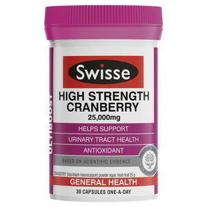 Swisse Ultiboost High Strength Cranberry 25,000mg 30 Capsules