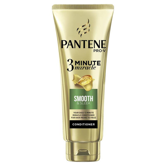 Pantene 3 Minute Miracle Smooth & Sleek Conditioner 180ml