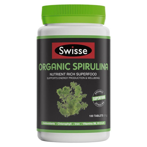 Swisse Organic Spirulina 100 Tablets