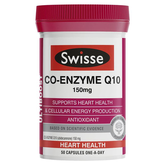 Swisse Ultiboost Co-Enzyme Q10 150mg 50 Capsules