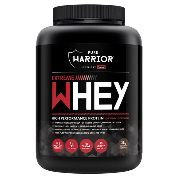 Pure Warrior Powered by Swisse™ Extreme Whey Chocolate 2kg