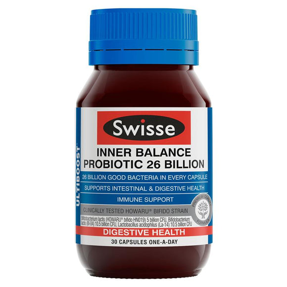 Swisse Ultiboost Inner Balance Probiotic 26 Billion 30 Capsules (Fridge)
