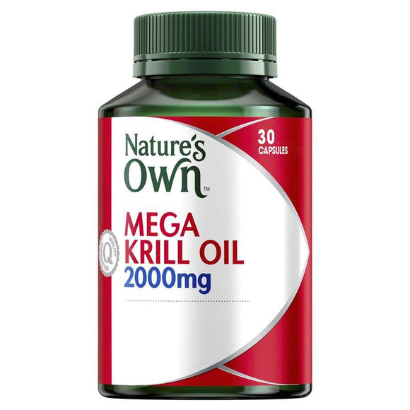 Nature's Own Mega Krill Oil 2000mg 30 Capsules