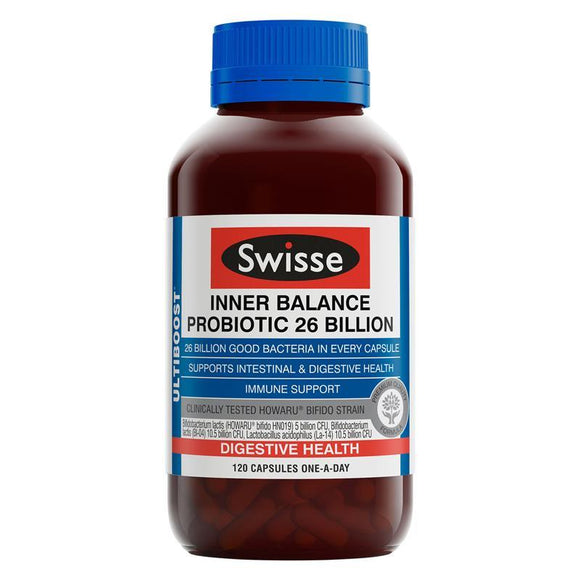 Swisse Inner Balance Probiotic 26 Billion 120 Capsules Exclusive Size Fridge