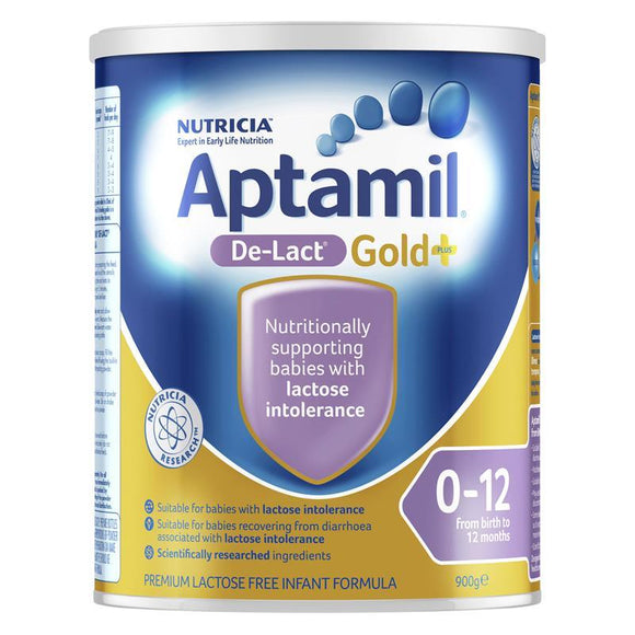 Aptamil Gold De-Lact Lactose Free Infant Formula From Birth 0-12 Months 900g