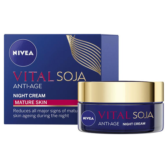 Nivea Visage Multi-Active Anti-Age Night Cream With Soy 50mL