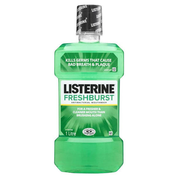 Listerine Fresh Burst Mouthwash 1Litre
