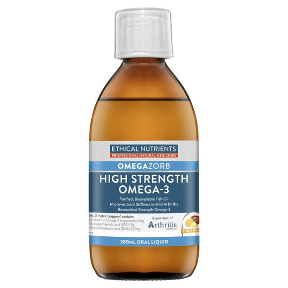 Ethical Nutrients Hi Strength Liquid Fish Oil 280mL