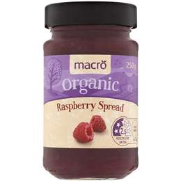 Macro Organic Raspberry Jam 250g