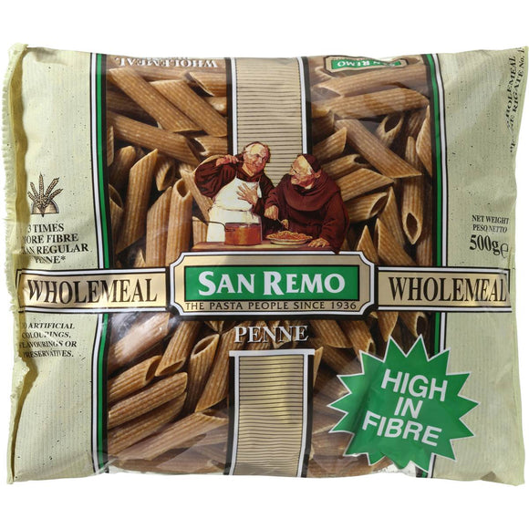 San Remo Penne Wholemeal Pasta 500g