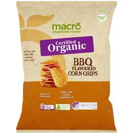 Macro Organic Corn Chips Spicy Bbq 200g