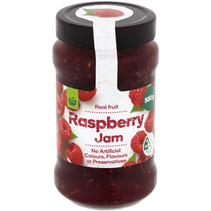 Woolworths Raspberry Jam 500g