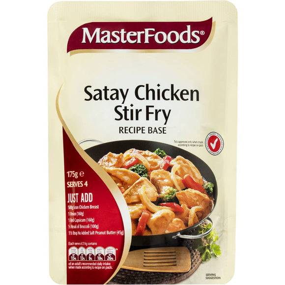Masterfoods Satay Chicken Stir Fry Recipe Base 175g