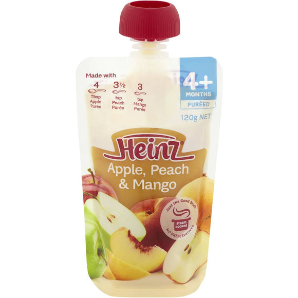 Heinz Simply Food 4 Months Apple Peach & Mango 120g