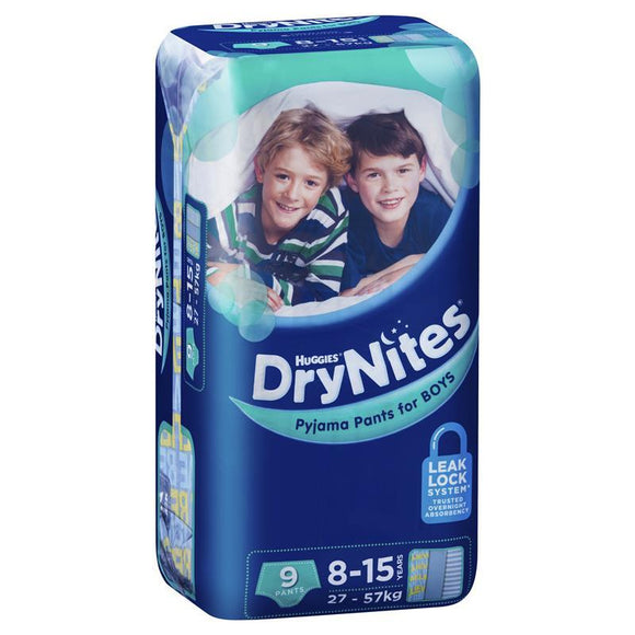 Huggies DryNites Boy 8+ Years 9 Pack