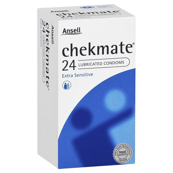Ansell Chekmate Condoms Lubricated 24 Pack