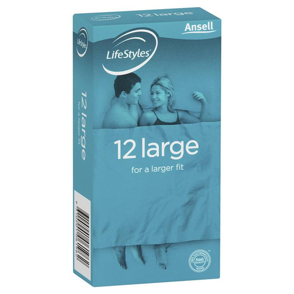 Ansell Lifestyles Condoms Large 12 Pack