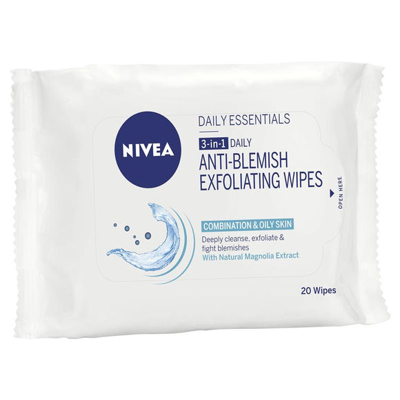Nivea Visage Daily Essentials Anti Blemish Exfoliating Wipes 20