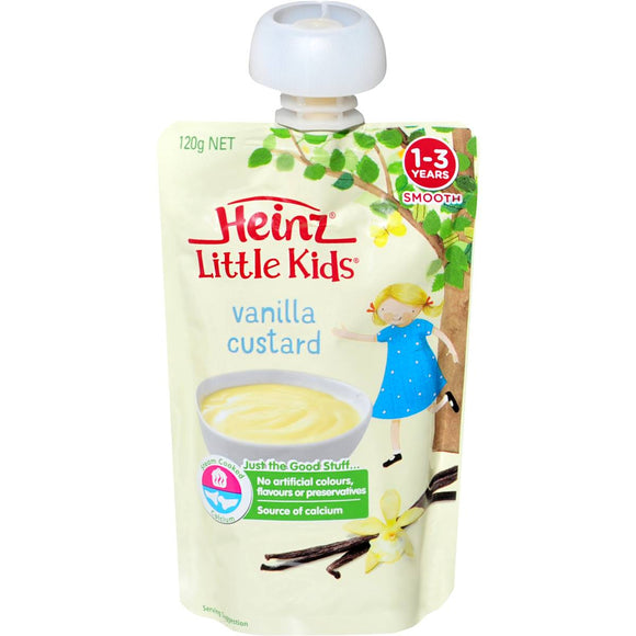 Heinz Dairy Snack Pouch Vanilla Custard 120g