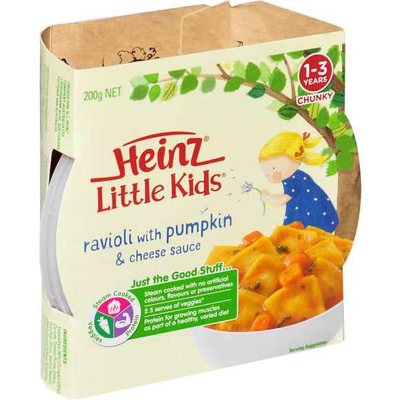 Heinz Little Kids Ravioli Pumpkin And Cheese 200g