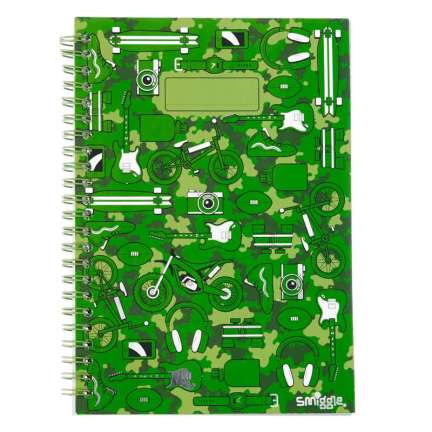 A5 Say Again Lined Notebook = GREEN