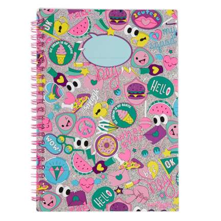 A5 Say Again Lined Notebook = PINK