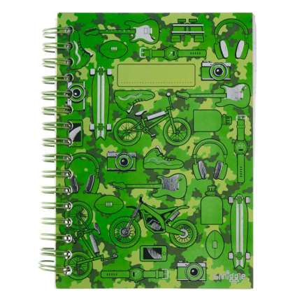 A6 Say Again Lined Notebook = GREEN