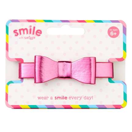 Smile Metallic Bow Bracelet = PINK